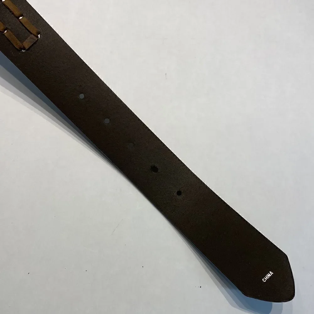 NEW Nocona Leather Belt Brown Size 26 Woven Braided 2454244